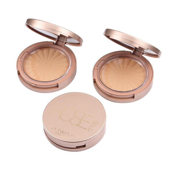 O.TWO.O 9114 makeup powder smooth radiance 5 colors high pigment oil control rose gold makeup powder palette